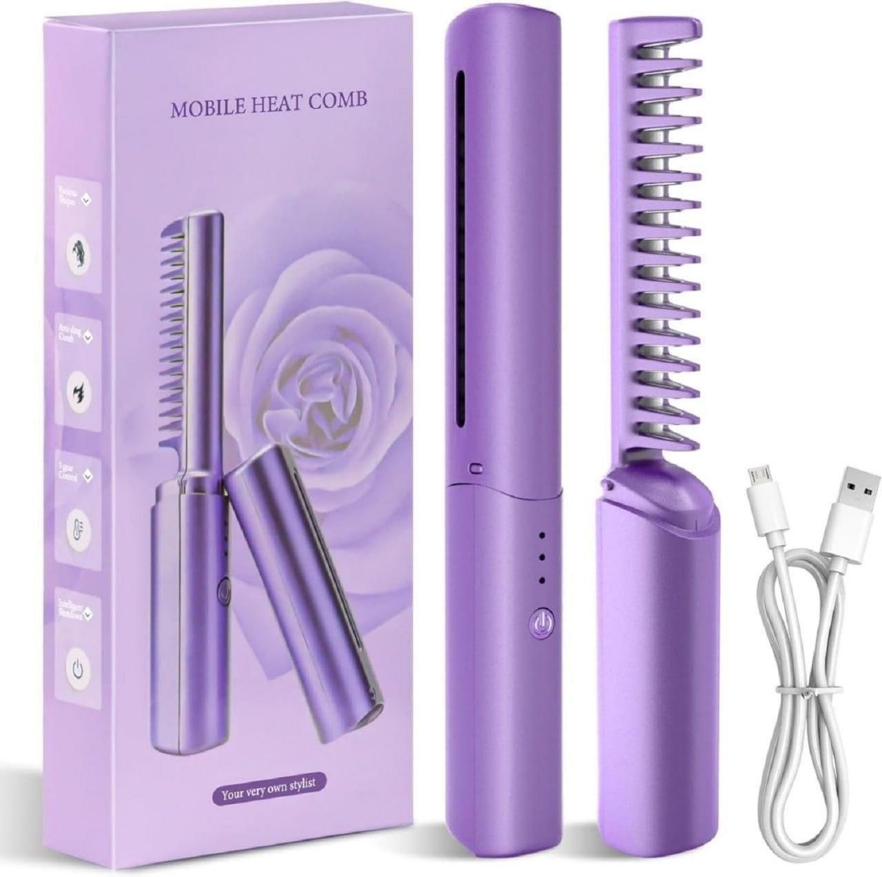 Rechargeable Hair Styling Hot Comb