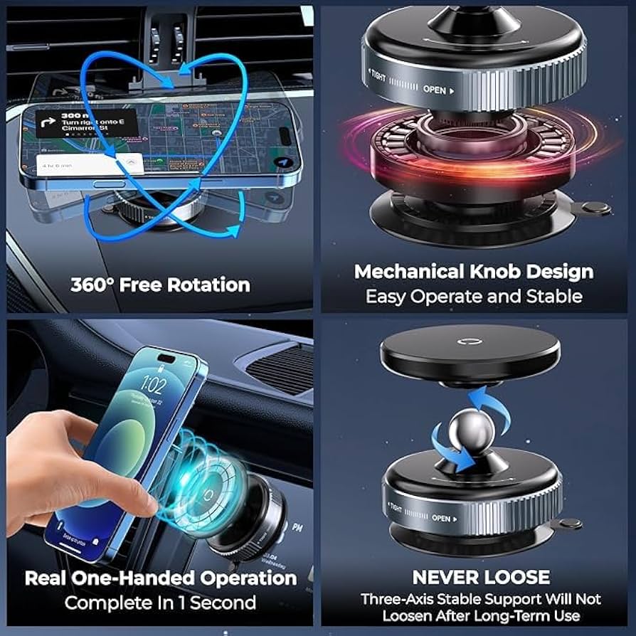 Vacuum Suction Magnetic Phone Holder